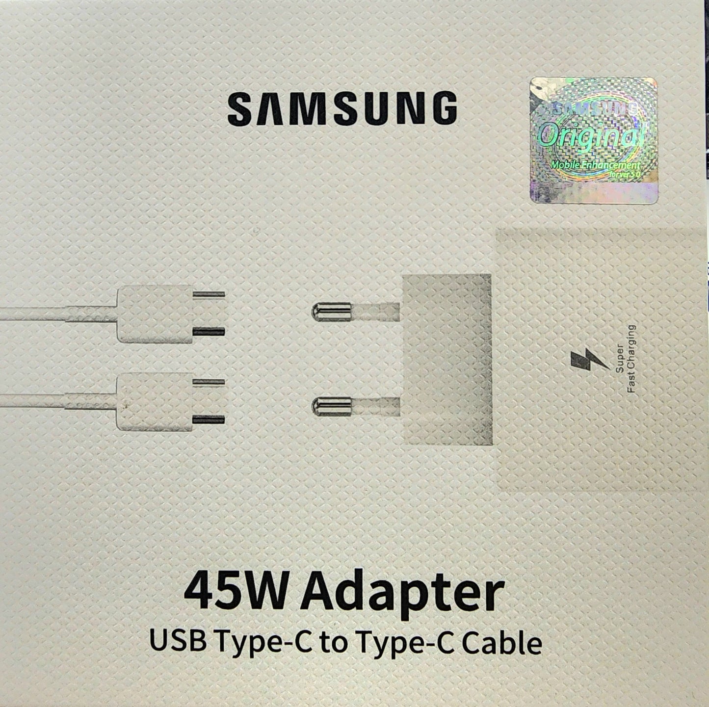 45W Adapter USB Type-C to Type-C Cable